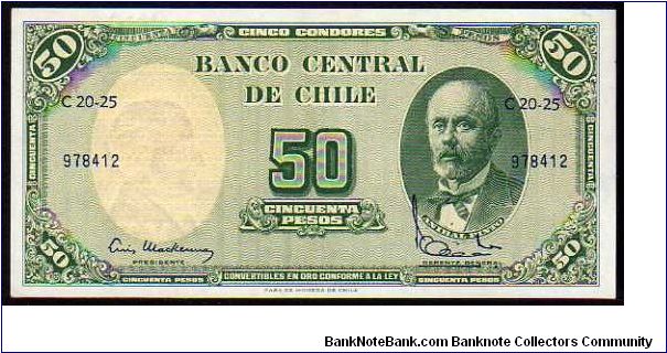 5 Centimos de Escudo__

pk# 126b__

Ovpt on 50 Pesos
 Banknote