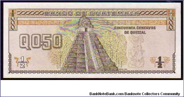 Banknote from Guatemala year 1989