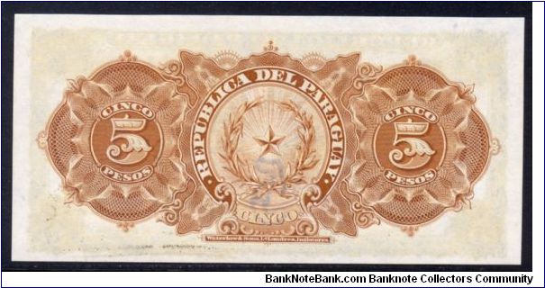 Banknote from Paraguay year 1907