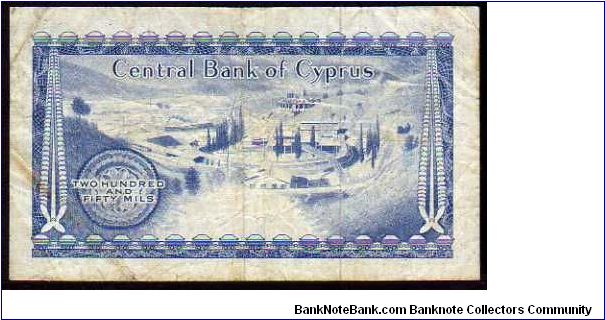 Banknote from Cyprus year 1978