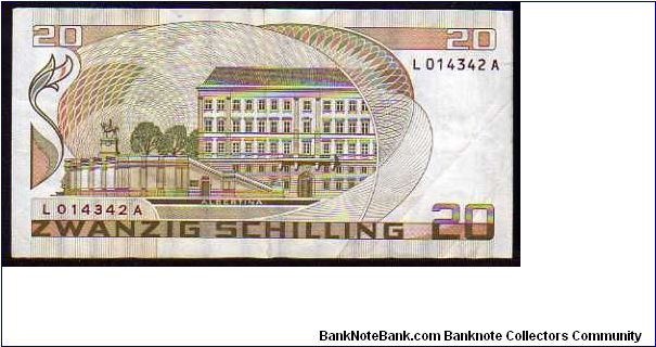 Banknote from Austria year 1986