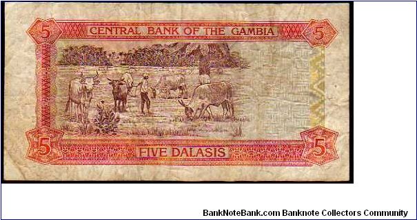 Banknote from Gambia year 1996