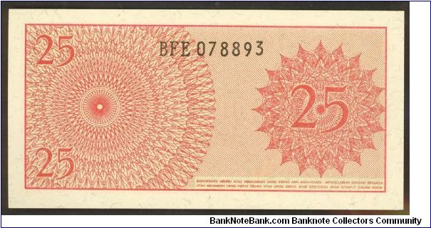 Banknote from Indonesia year 1964