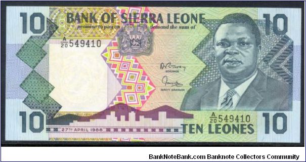 P-15 10 leones Banknote