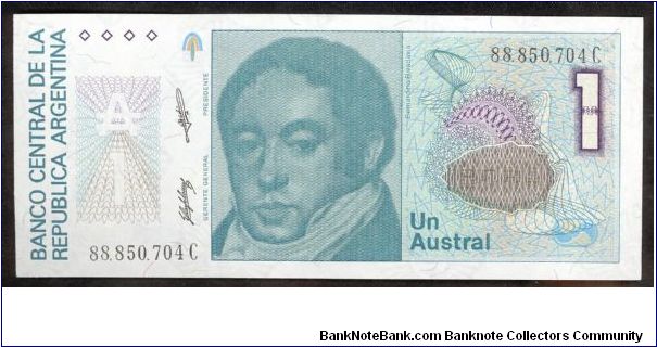 Argentina 1 Austral 1985 P323b. Banknote