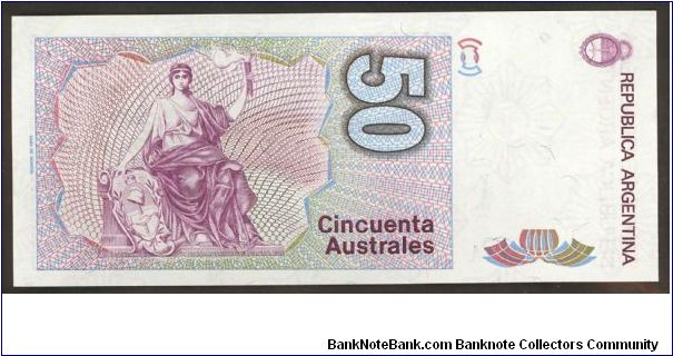 Banknote from Argentina year 1986