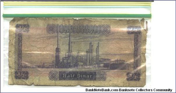 Banknote from Libya year 19711972