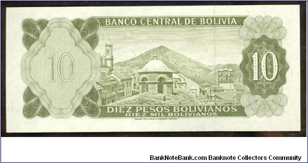 Banknote from Bolivia year 1962