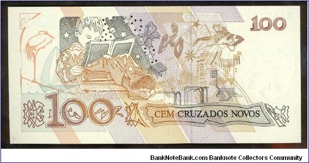 Banknote from Brazil year 1989