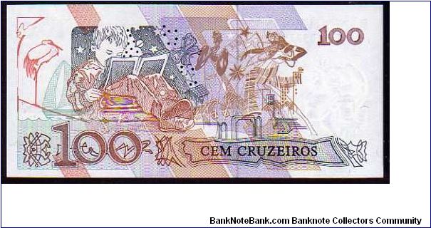 Banknote from Brazil year 1992