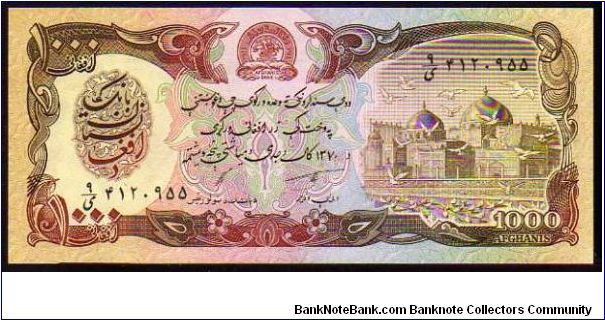 1000 Afghanis__
Pk 61 Banknote