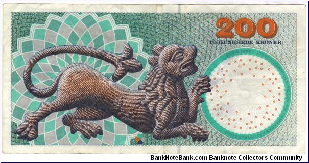 Banknote from Denmark year 2003