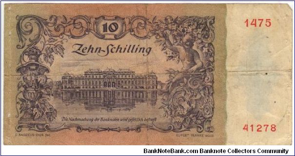 Banknote from Austria year 1950