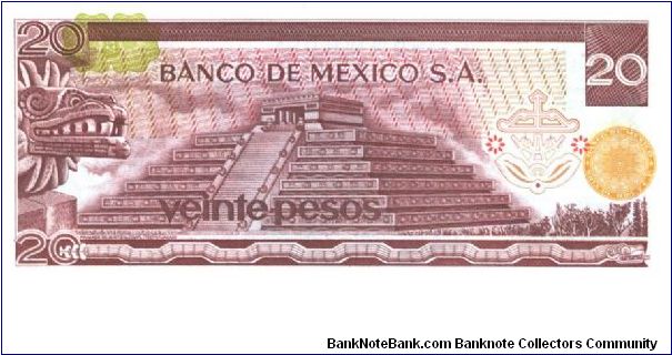 Banknote from Mexico year 1977