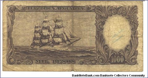 Banknote from Argentina year 19661969