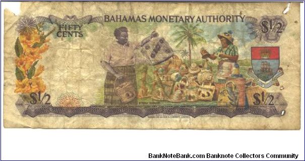 Banknote from Bahamas year 1968