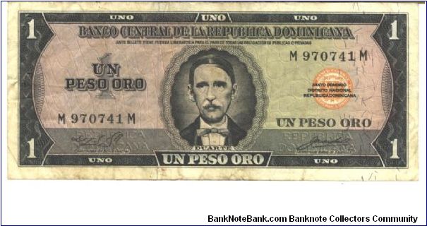 Balck on multicolour underprint. Portrait J. P. Duarte at center with eyes looking left, white bow tie. Banknote