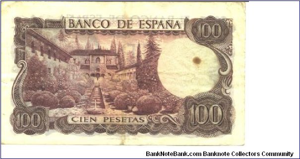 Banknote from Spain year 1970