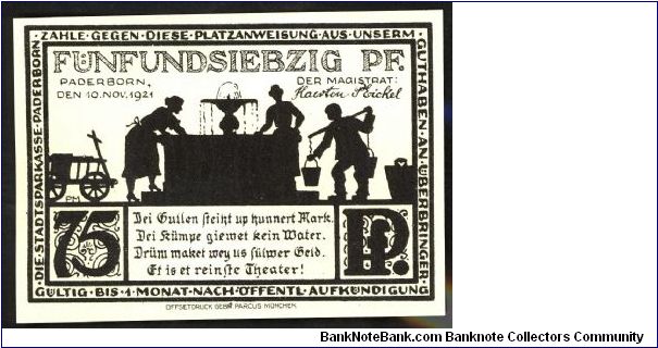 Banknote from Germany year 1921