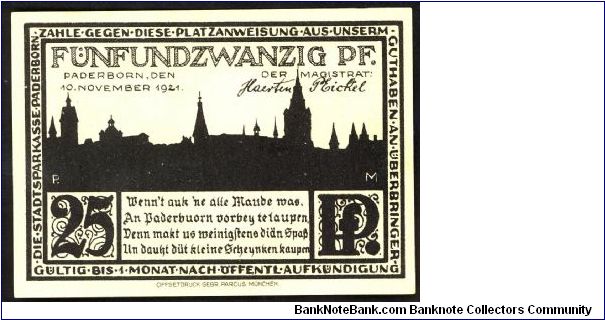 Banknote from Germany year 1921