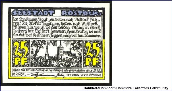 Banknote from Germany year 1922