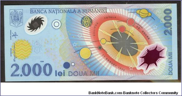 Banknote from Romania year 1999