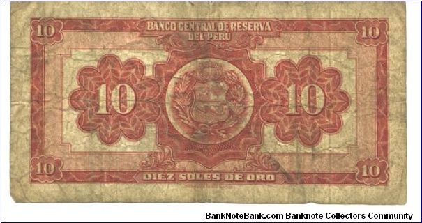Banknote from Peru year 1967
