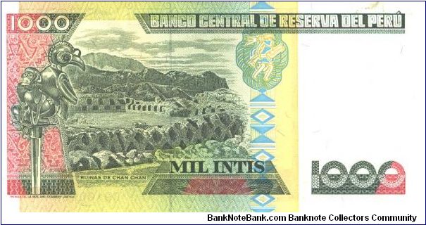 Banknote from Peru year 1998