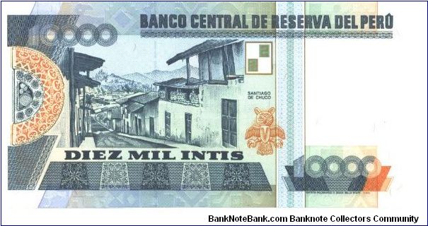 Banknote from Peru year 1988