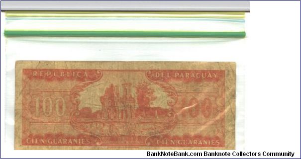 Banknote from Paraguay year 1963