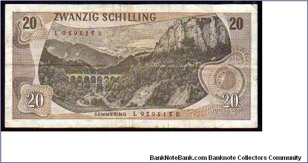 Banknote from Austria year 1967