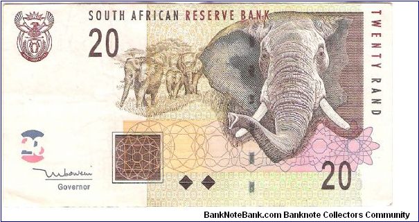 20 Rand
Special thanks to Thomas Philip and Maria Thomas Banknote
