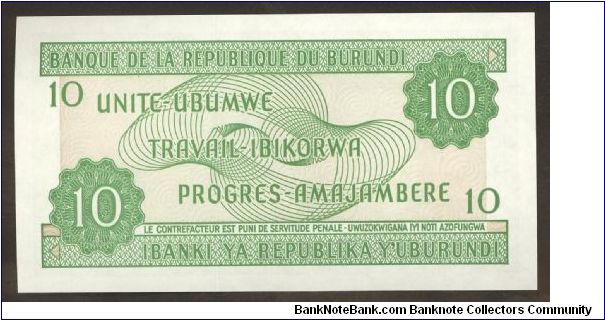 Banknote from Burundi year 2005