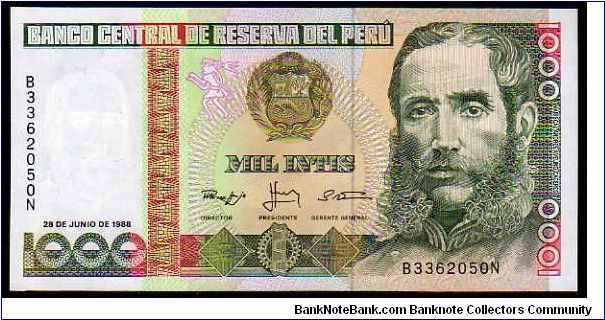 1000 Intis
Pk 136 Banknote