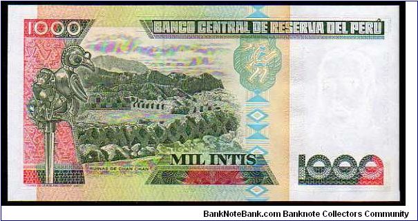 Banknote from Peru year 1988