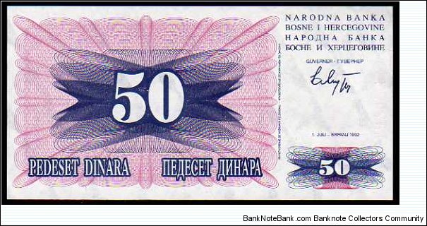 50 Dinara__
pk# 12__
01.07.1992 Banknote
