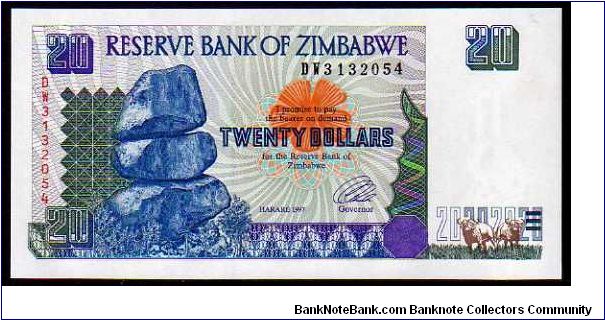 20 Dollars
Pk 7 Banknote