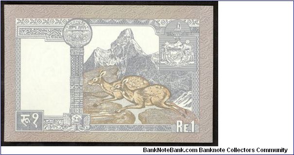 Banknote from Nepal year 1991
