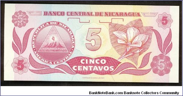 Banknote from Nicaragua year 1991