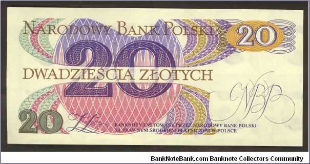 Banknote from Poland year 1982