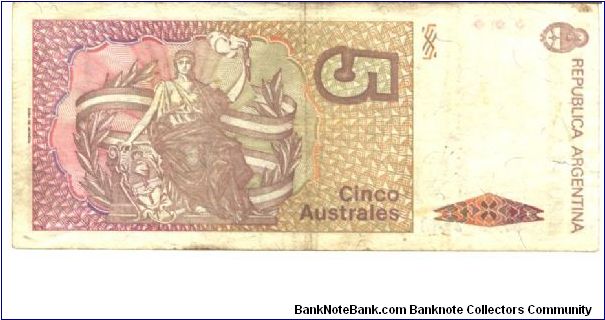 Banknote from Argentina year 1986