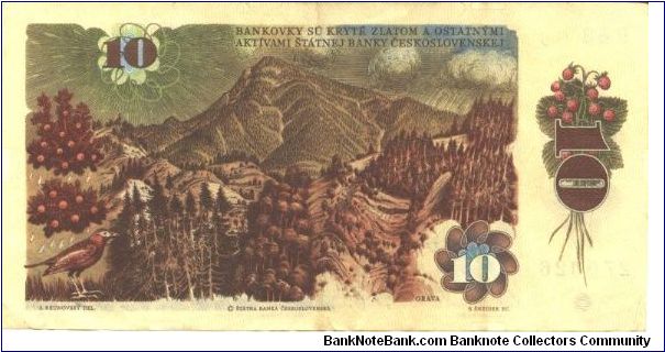 Banknote from Czech Republic year 1986