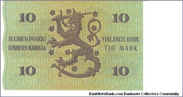 Banknote from Finland year 1980