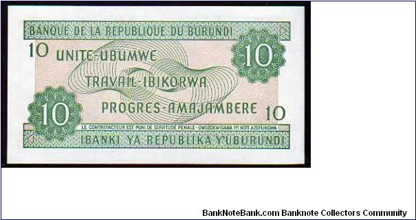 Banknote from Burundi year 1997