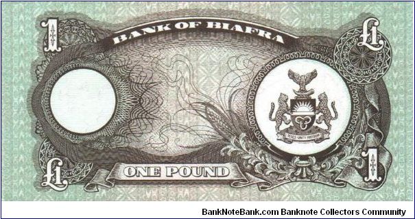 Banknote from Biafra year 1968