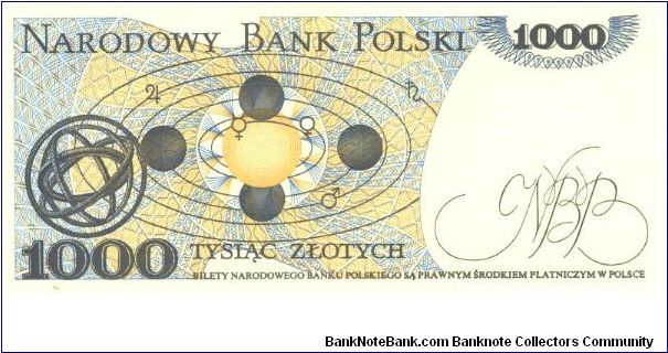 Banknote from Poland year 1982