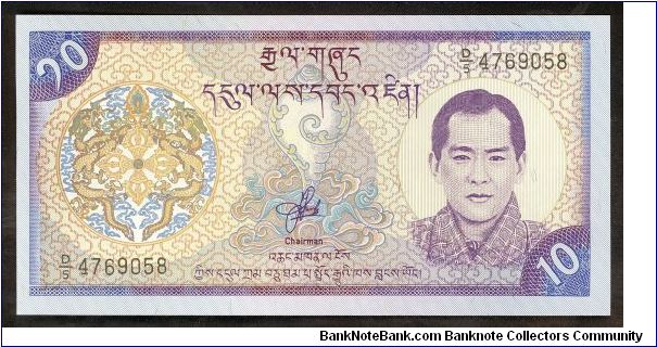 Bhutan 10 Ngultrum 2000 P22. Banknote