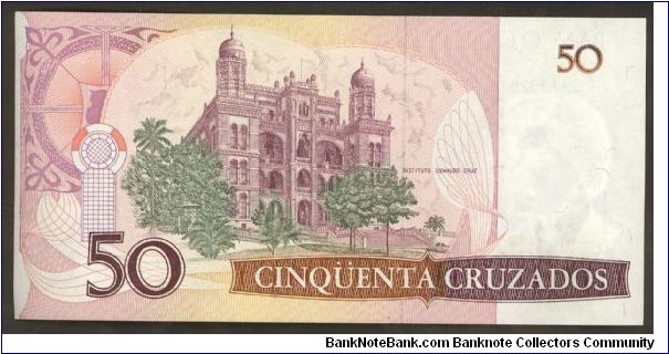 Banknote from Brazil year 1986