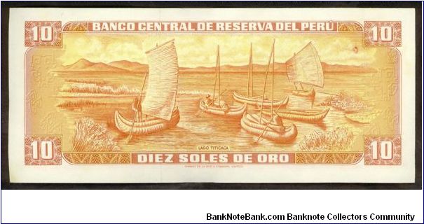 Banknote from Peru year 1976