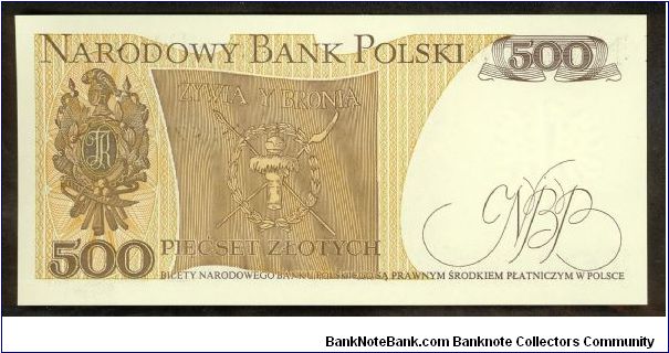 Banknote from Poland year 1982